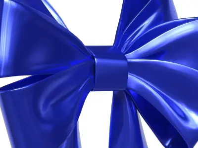 Christmas Bow Ribbon 68 Low-poly 3D model