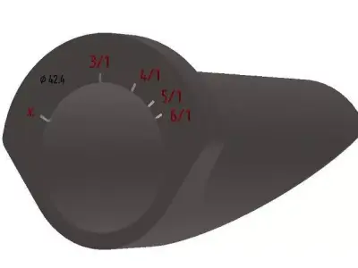 Metric Merge Collector Cutting Sleeves 3D print model