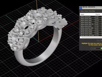 ring woman  3D print model 153