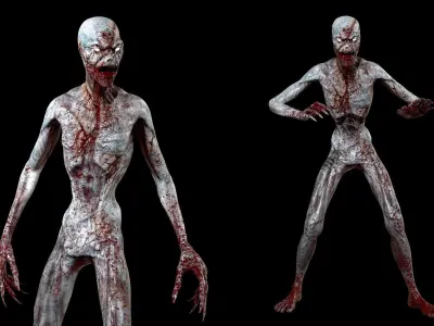 Stitched Monster  Low-poly 3D model