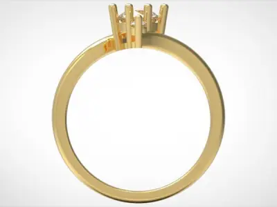 Solitaire Ring  3D print model
