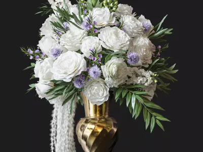 Flower Set 037 3D model