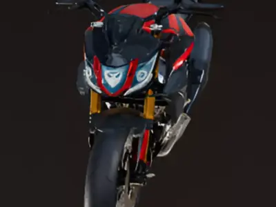 Street Motorcycle 3D model