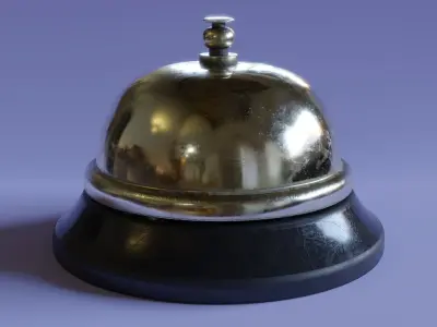 Service Bell Low-poly 3D model
