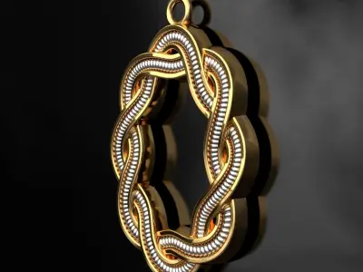 Auger Model Pendant or Necklace 3D print model