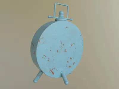 Industrial Alarm clock Table Clock Tabletop Clock MantelClock 3D model