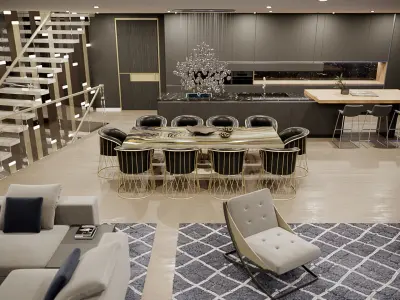 Corona - C4D files - Luxury Penthouse Interior 3D model
