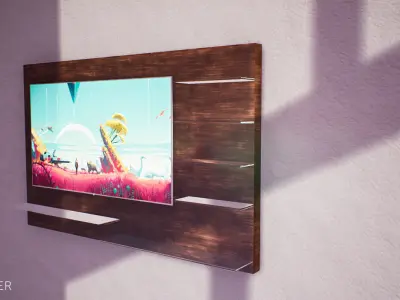 Low Poly TV Panel ArchViz - Game Ready Low-poly 3D model