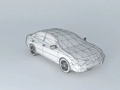 Aero 3 car Free 3D model