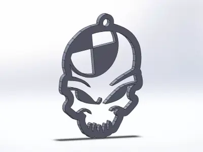 keychain skul Free 3D print model