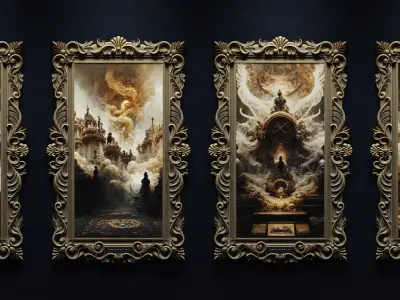 Heavenly Frame 3D - Base Mesh - No texture 3D model