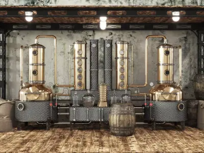 Alcohol mashine 3D model