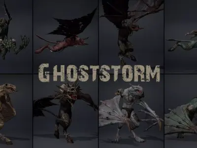 Ghoststorm Low-poly 3D model