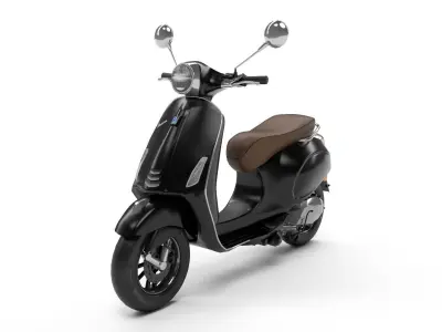 Vespa Low-poly 3D model