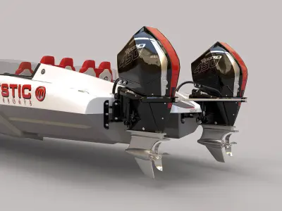 Collection Powerboat  3D model