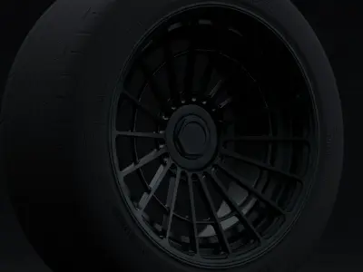 Rotiform LAS-R Aftermarket Wheel Low-poly 3D model