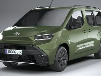 Toyota Proace City Verso Long 2025 3D model