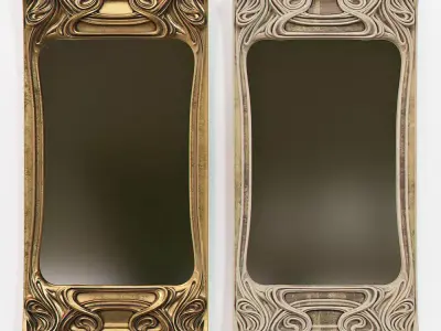 Art Nouveau Mirror 3D 3D model 3D model