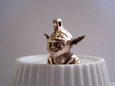 Yet Another Yoda - Keychain Charm for Casting Free 3D print model