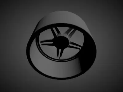 ADV05 scalable and printable rims 3D print model