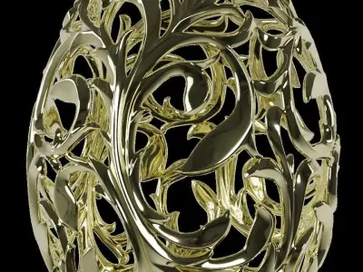 Large Scroll Egg 3D print model