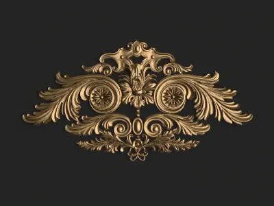 Classic decor ornament v-01 3D model 3D model