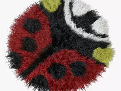 Carpet ladybug children 3D model