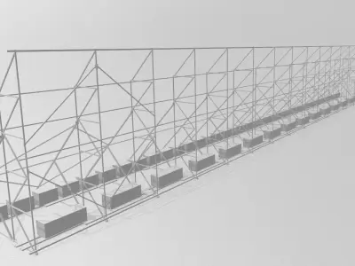 Roof installation frame 3D model