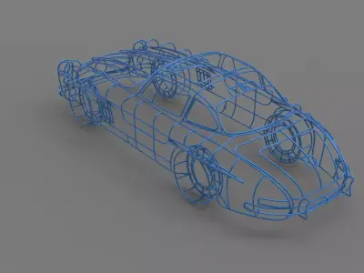 Mercedes-Benz 300 SL 3D print model