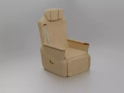 Car recliner sofa 3D model