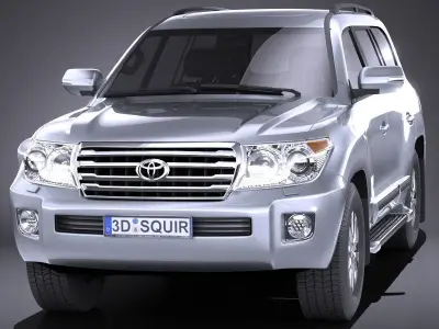 Toyota Landcruiser 2013 VRAY 3D model