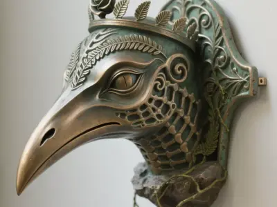 Bird sculpture 3D print model get