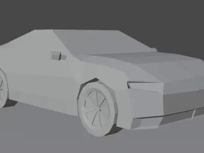 Low Poly Car Low-poly 3D model