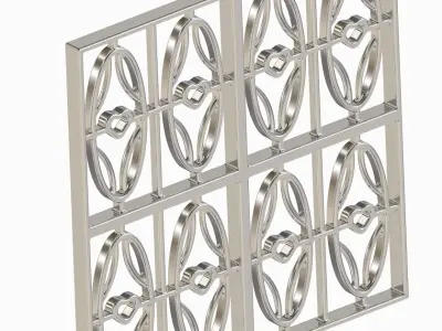 Exquisite Window Grill 3D print model