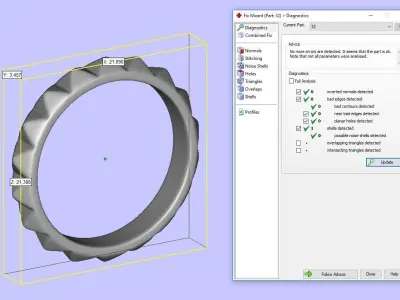 Pyramid Wedding Band 3D print model