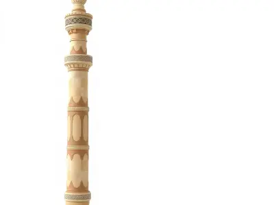 Ornate Sandstone Column model pack Low-poly 3D model