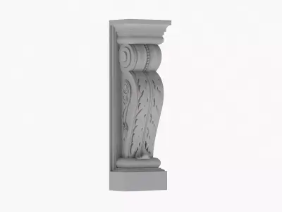 Scroll Corbel 49 - 3D Printable 3D model