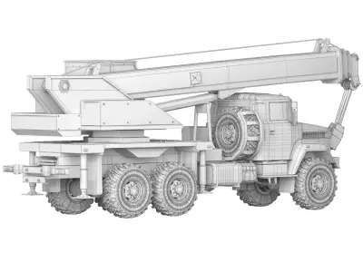 Kraz 63221 KTA-25 2007 3D model