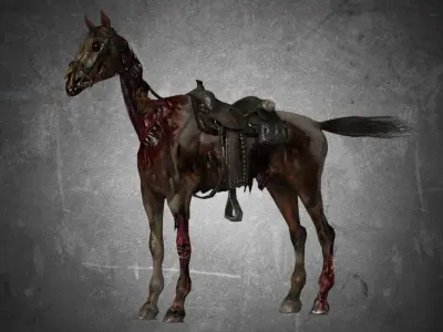 Horse Pack 03 - 6 MODEL 3D model