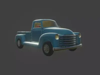 chevrolet 1947 truck Low-poly 3D model