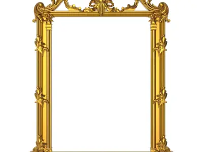 carved frame 3D model 81