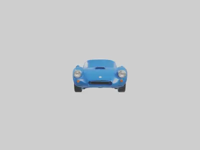 Kit Car Model 1 Low-poly 3D model