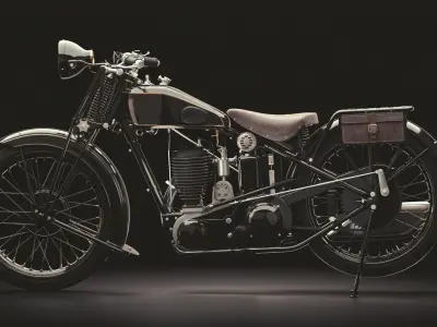 Vintage motorcycle cafe racer Ariel 550 SV 1928 3D model