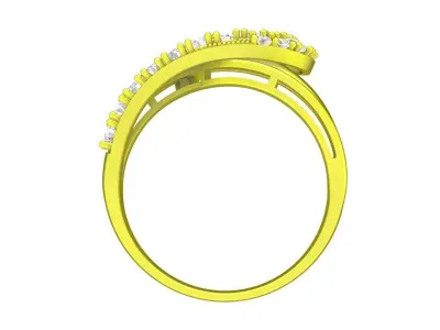 5210 luxury diamond art heart ring 3D print model