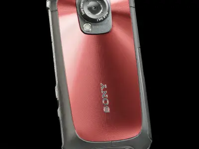 Sony MHS-TS22 Bloggie Sport Red pocket camcorder Low-poly 3D model