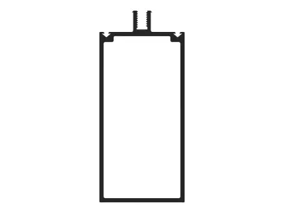 Aluminum Extruded Mullions MOD AL-03cw Low-poly 3D model
