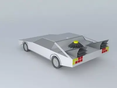 DeLorean Back to the Future style Version 2 Free 3D model