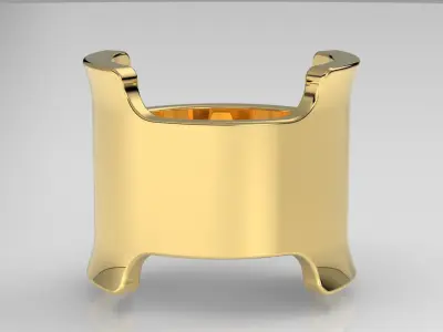 Minimal Design Ring Hermes Style 3D print model