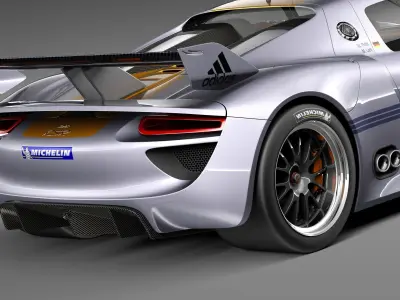 Porsche 918 RSR 2012 3D model