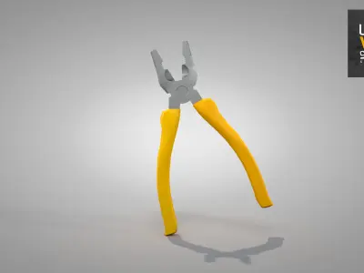 Construction Pliers Tool 3D model